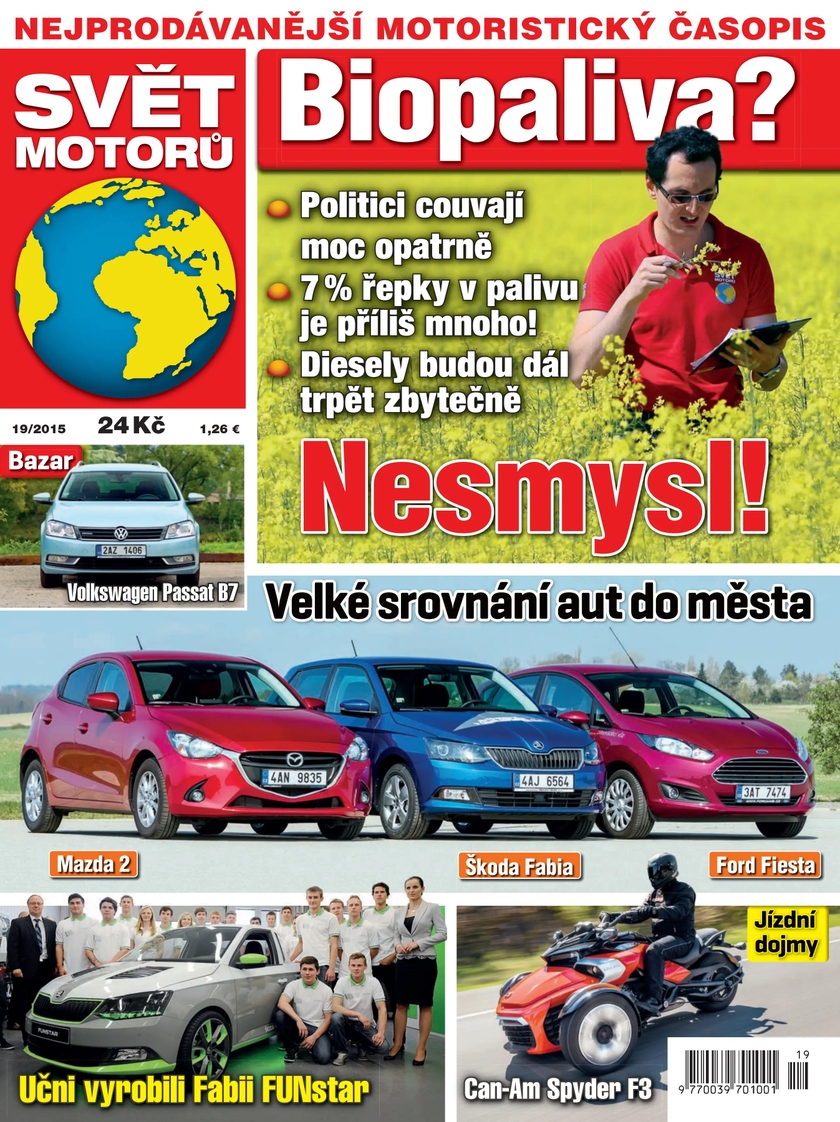 E-magazín SVĚT MOTORŮ - 19/15 - CZECH NEWS CENTER a. s.