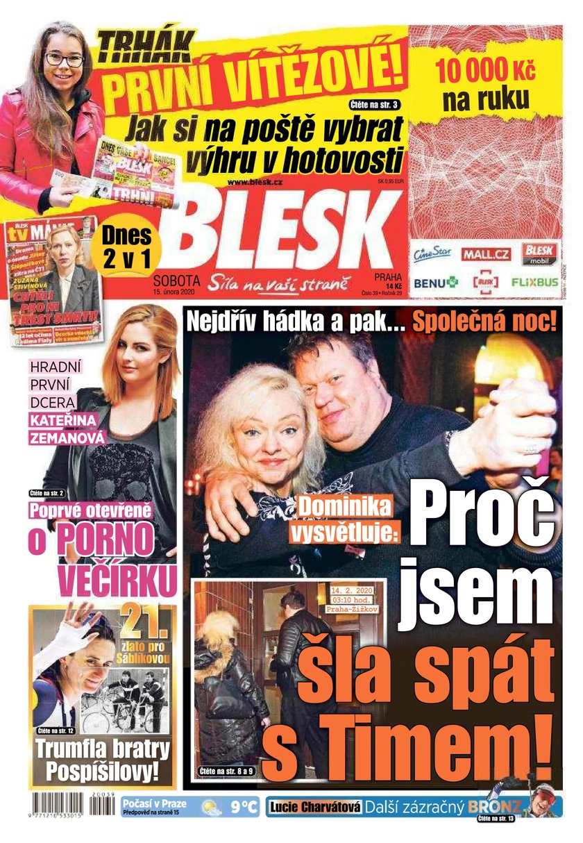 E-magazín BLESK - 15.2.2020 - CZECH NEWS CENTER a. s.