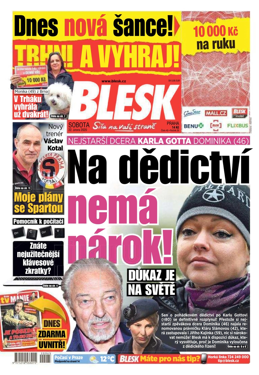 E-magazín BLESK - 22.2.2020 - CZECH NEWS CENTER a. s.