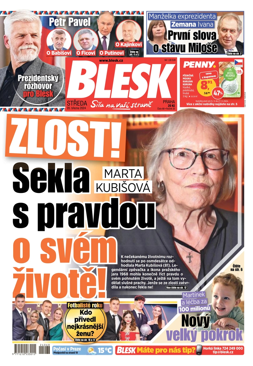 E-magazín BLESK - 20.3.2024 - CZECH NEWS CENTER a. s.
