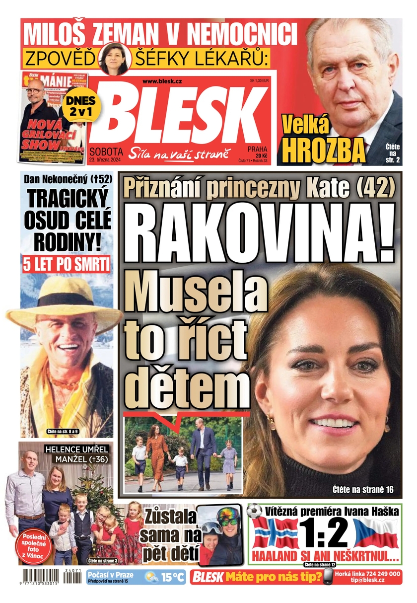 E-magazín BLESK - 23.3.2024 - CZECH NEWS CENTER a. s.