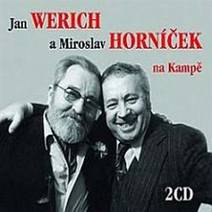 Obálka Jan Werich a Miroslav Horníček na Kampě