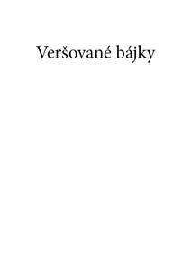 Obálka Veršované bájky