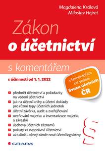 Obálka Zákon o účetnictví 2022 - s komentářem