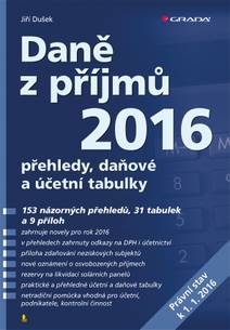 Obálka Daně z příjmů 2016