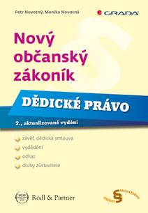 Obálka Nový občanský zákoník - Dědické právo
