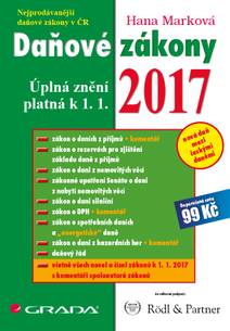 Obálka Daňové zákony 2017