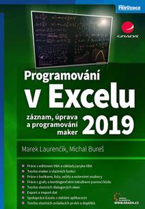 Obálka Programování v Excelu 2019