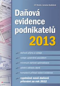 Obálka Daňová evidence podnikatelů 2013