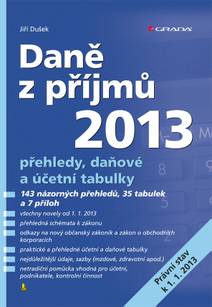 Obálka Daně z příjmů 2013