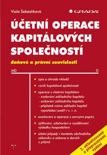Obálka Účetní operace kapitálových společností, 3. aktualizované a přepracované vydání