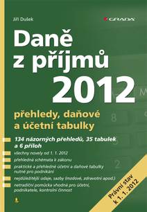 Obálka Daně z příjmů 2012