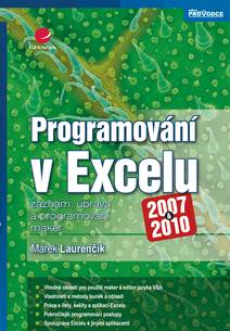 Obálka Programování v Excelu 2007 a 2010