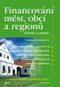 Obálka Financování měst, obcí a regionů - teorie a praxe