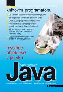 Obálka Myslíme objektově v jazyku Java