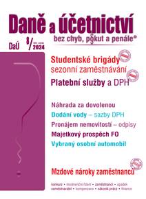 Obálka DaÚ č. 8 / 2024 - Studentské brigády – sezonní zaměstnávání
