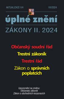 Obálka Aktualizace II/4 /2024 - Občanský soudní řád