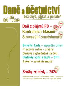 Obálka DaÚ č. 4-5 / 2024 - Slevy na dani z příjmů FO