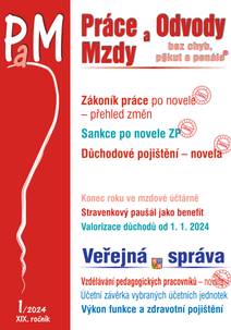 Obálka PaM č. 1 / 2024 - Práce na dálku a dohody – nová pravidla