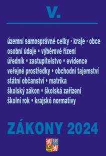 Obálka Zákony V / 2024 - Veřejná správa