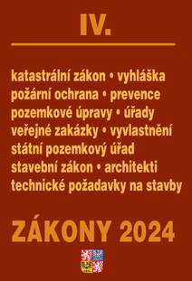 Obálka Zákony IV / 2024 - Stavebnictví, půda