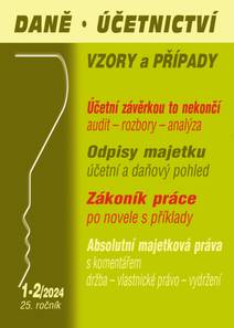 Obálka DÚVaP č. 1-2 / 2024 - Účetní a daňové odpisy majetku