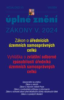 Obálka Aktualizace V/3 / 2024 - Zákon o úřednících územních samosprávných celků