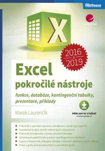 Obálka Excel 2016 a 2019 - pokročilé nástroje