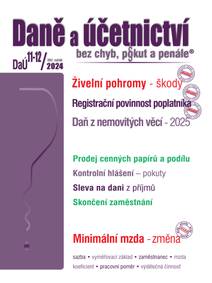 Obálka DaÚ č. 11-12 / 2024 - daňové řešení škod