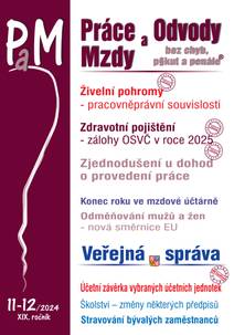 Obálka PaM č. 11-12 / 2024 - Živelní pohromy – pracovněprávní souvislosti