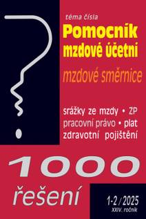 Obálka 1000 řešení č. 1-2 / 2025 - Pomocník mzdové účetní