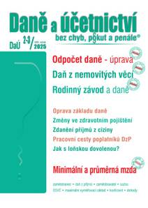 Obálka DaÚ č. 2-3 / 2025 - Odpočet daně – úprava pravidel