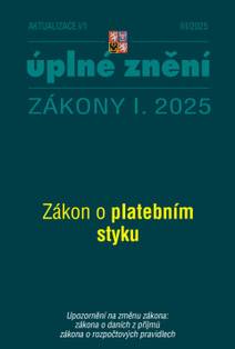 Obálka Aktualizace I/1 / 2025 - Zákon o platebním styku