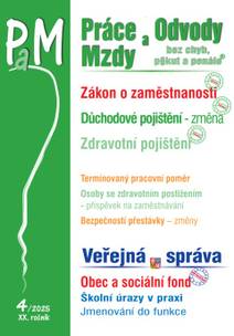 Obálka PaM č. 4 / 2025 - Zákon o zaměstnanosti v číslech