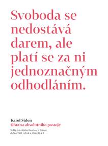 Obálka Obrana absolutního postoje - Publicistické a jiné texty z šedesátých let