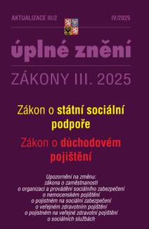 Obálka Aktualizace III/2 / 2025 - Zákon státní sociální podpoře