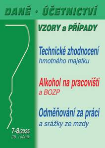 Obálka DÚVaP č. 7-8 / 2025 - Technické zhodnocení hmotného majetku a ZDP