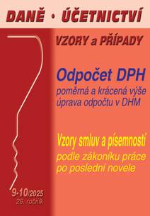 Obálka DÚVaP č. 9-10 / 2025 - Odpočet DPH v poměrné a krácené výši