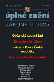 Obálka Aktualizace II/2 / 2025 - Občanský soudní řád