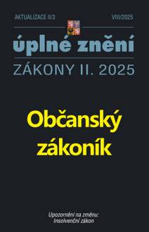 Obálka Aktualizace II/3/ 2025 - Občanský zákoník