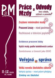 Obálka PaM č. 11-12 / 2025 - Minimální mzda od 1. ledna 2026