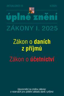 Obálka Aktualizace I/5 / 2025 - Zákon o daních z příjmů, Zákon o účetnictví