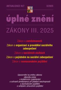 Obálka Aktualizace III/7 / 2025 - Zákon o zaměstnanosti, Zákon o sociálních službách
