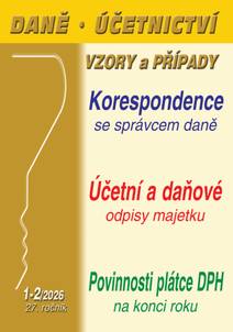 Obálka DÚVaP č. 1-2 / 2026 - Účetní a daňové odpisy majetku