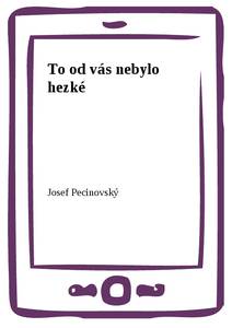 Obálka To od vás nebylo hezké