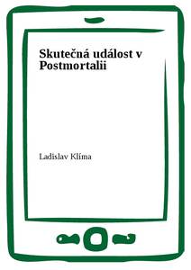 Obálka Skutečná událost v Postmortalii
