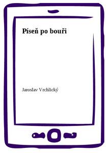 Obálka Píseň po bouři