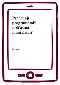Obálka Proč mají programátoři nešťastná manželství?