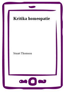 Obálka Kritika homeopatie