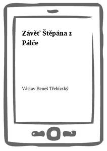 Obálka Závěť Štěpána z Pálče